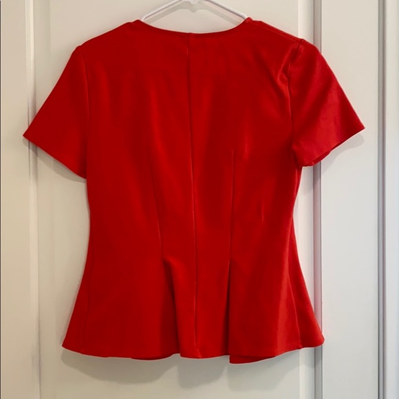 J. Crew fluted crimson red blouse - Picture 3 of 4